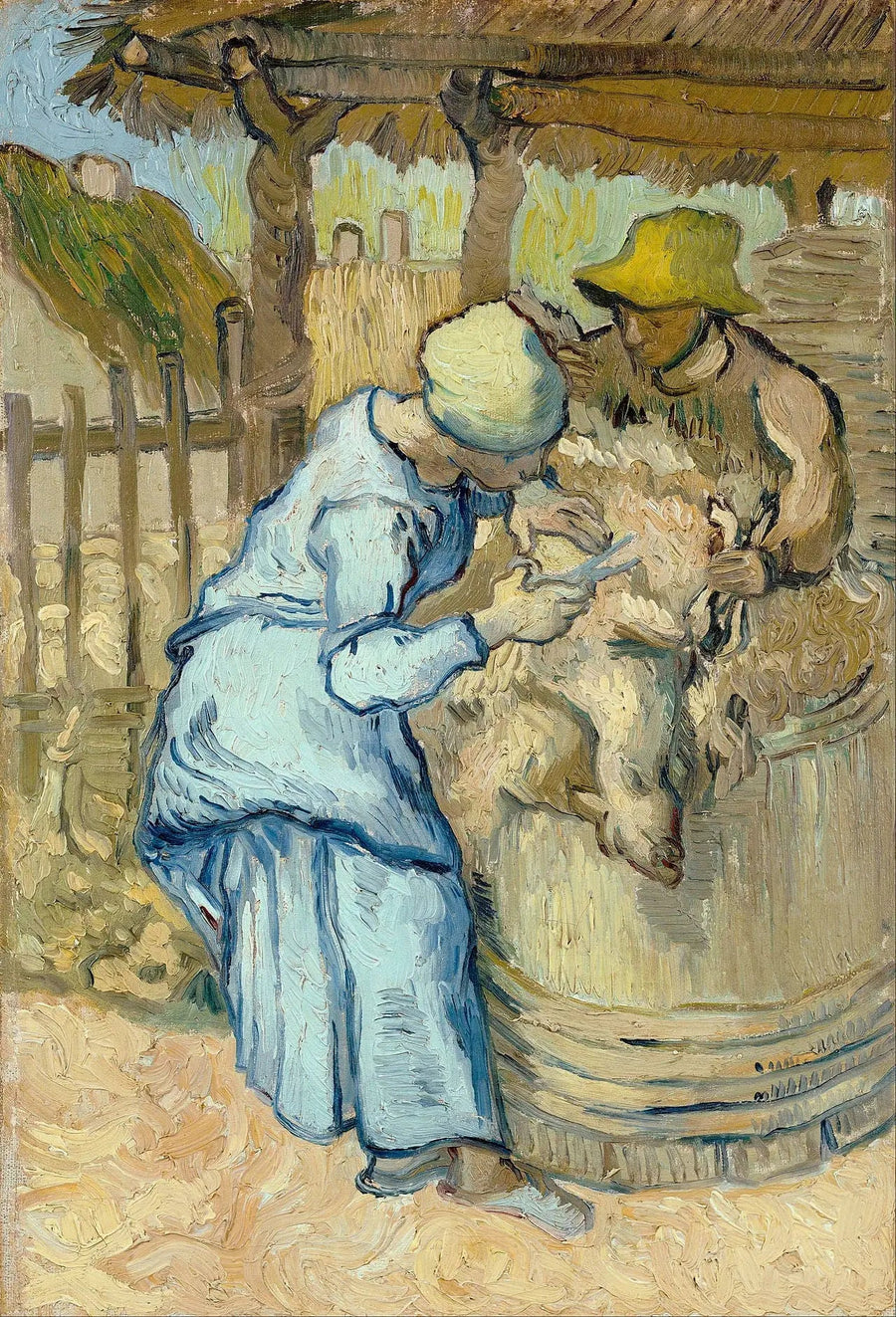 Fåreklipperen (efter Millet) - Vincent van Gogh