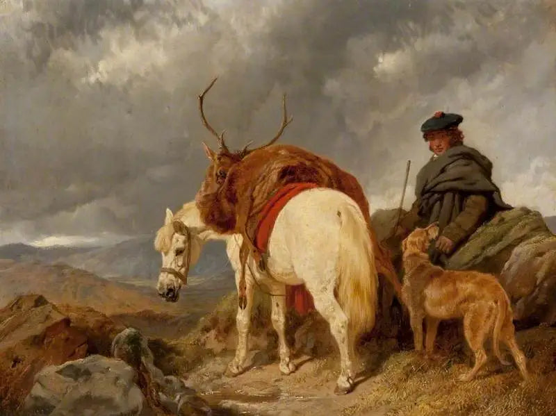 Le traqueur de cerfs - John Frederick Herring, Sr. image 1 reproduction artisanale de tableau