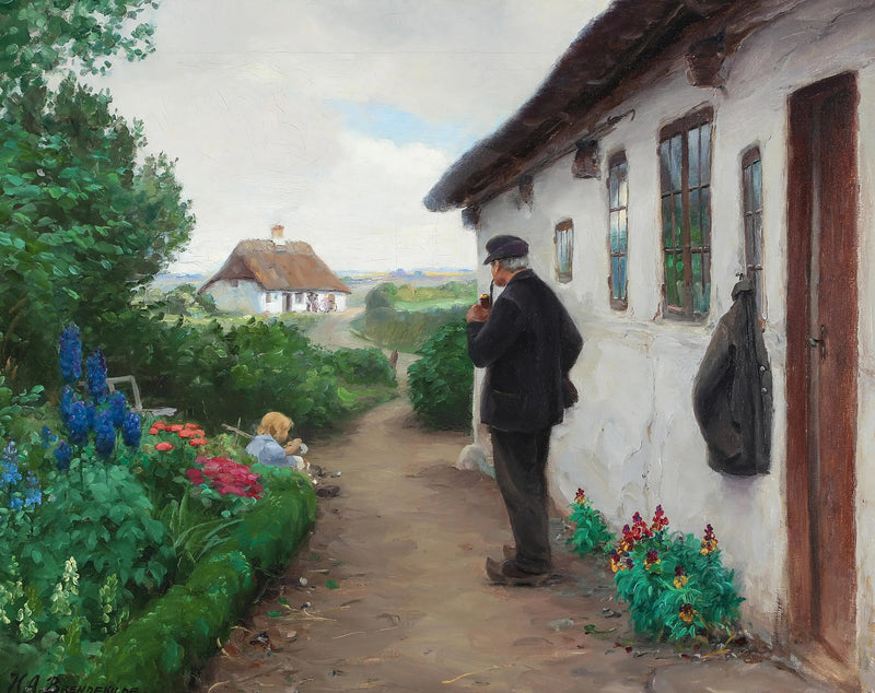 Arbejdsmanden Chr. Larsen fra Jyllinge. - H. A. Brendekilde