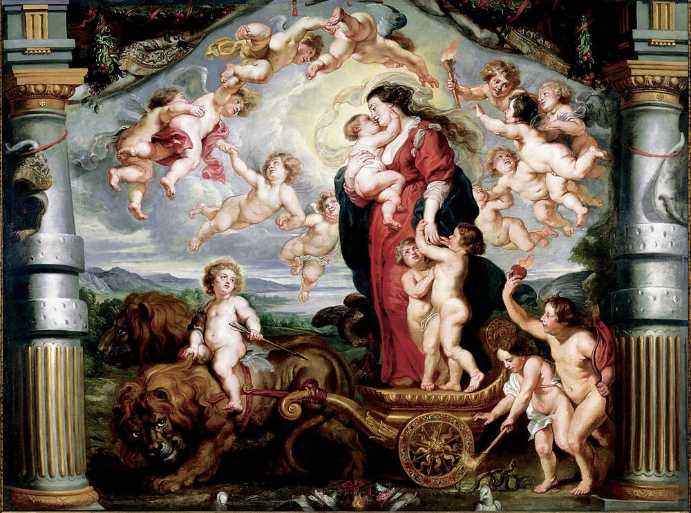 Le triomphe de l'amour divin - Peter Paul Rubens image 1 copie de tableau peinte à la main