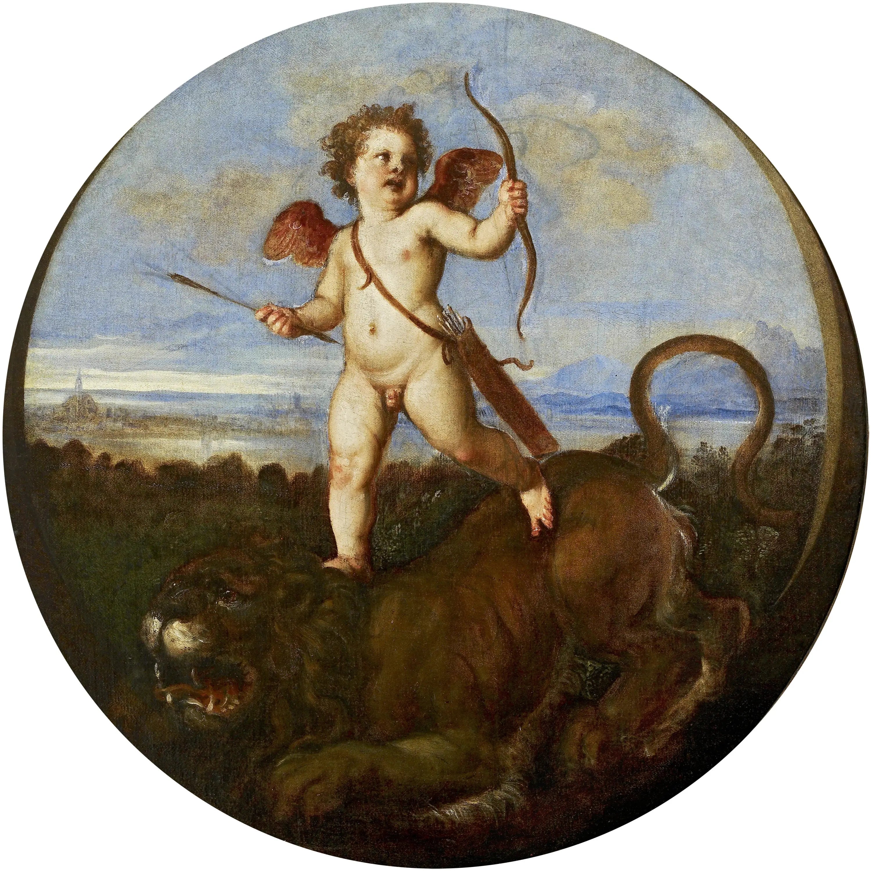 Le triomphe de l'amour - Titian image 1 reproduction artisanale de tableau