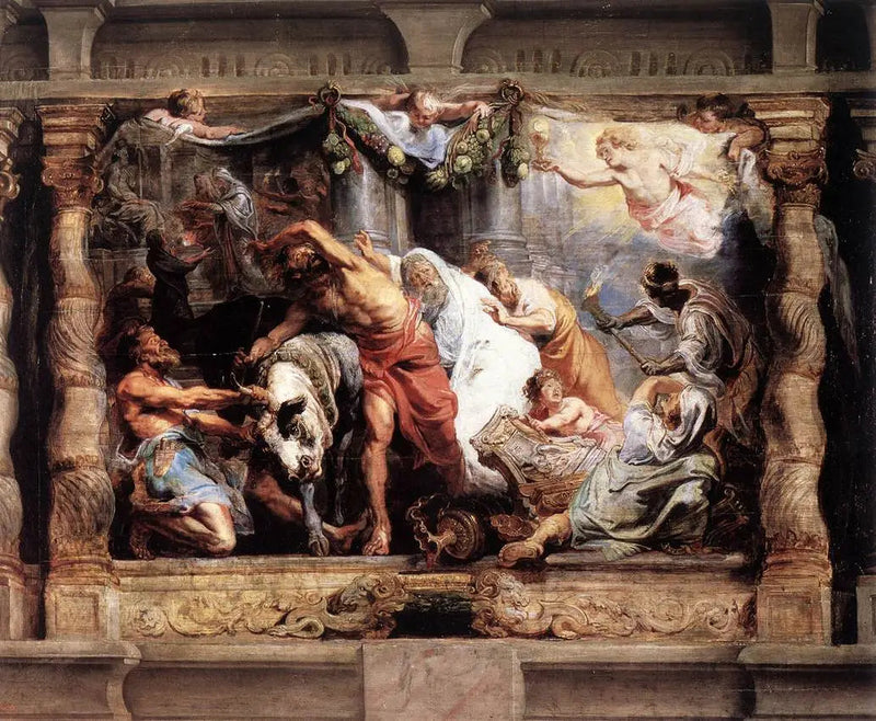Eucharistiens triumf over idolatriet - Peter Paul Rubens