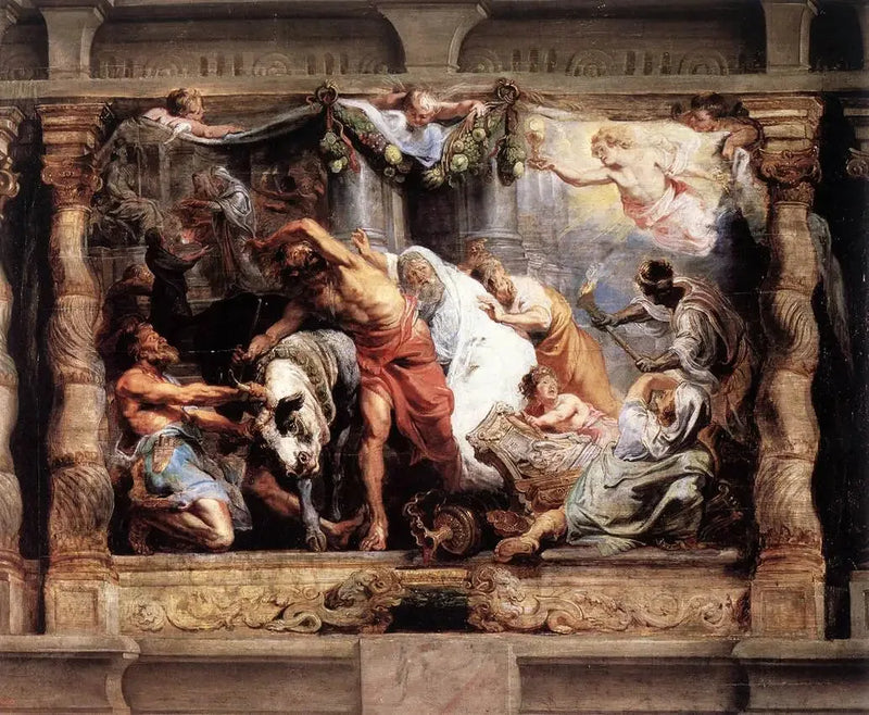 Eucharistiens triumf over idolatriet - Peter Paul Rubens