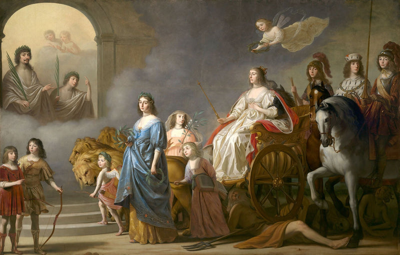 Højdepunktet af Den Vinterkonges Triumf: En allegori om Retfærdigheden - Gerrit van Honthorst