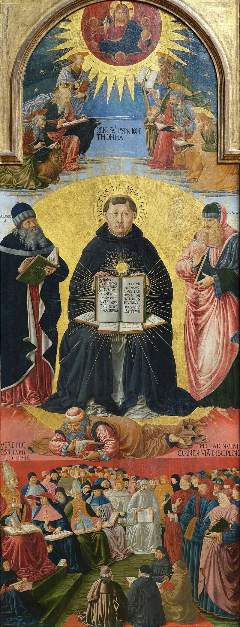 Saint Thomas Aquinas' Sejr - Benozzo Gozzoli