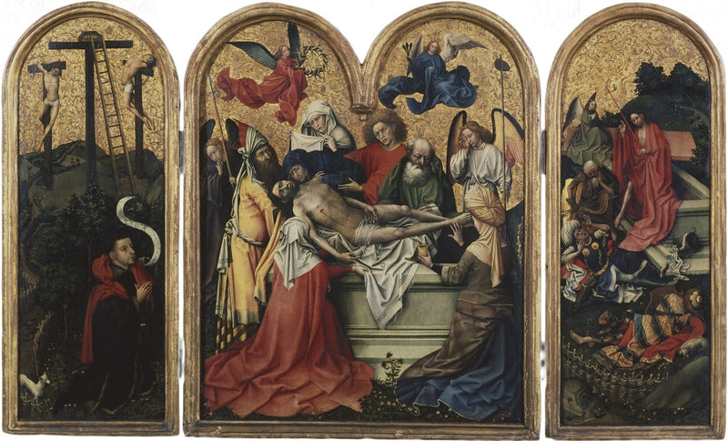 Seilern-triptyk - La mise au tombeau - Robert Campin