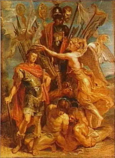 Trophéen opført i Konstantin - Peter Paul Rubens
