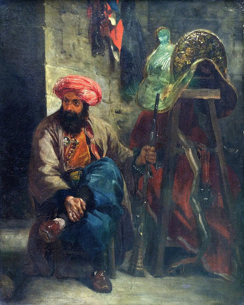 Tyrkeren på sadlen - Eugène Delacroix