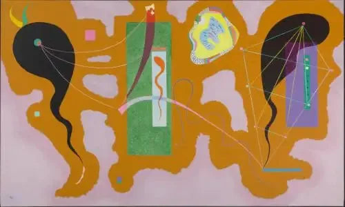 Le vert pénétrant - Vassily Kandinsky image 1 reproduction artisanale de tableau