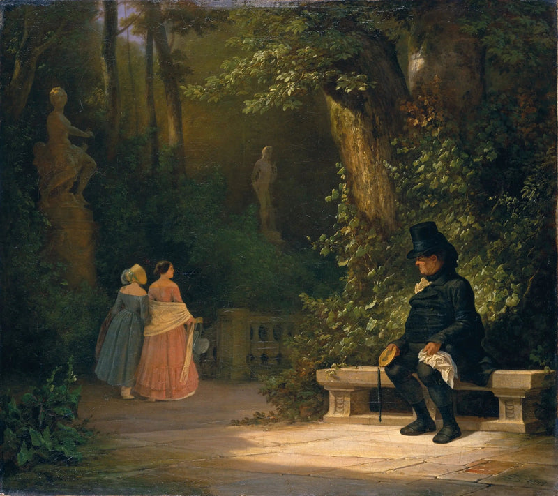 En Enke - Carl Spitzweg