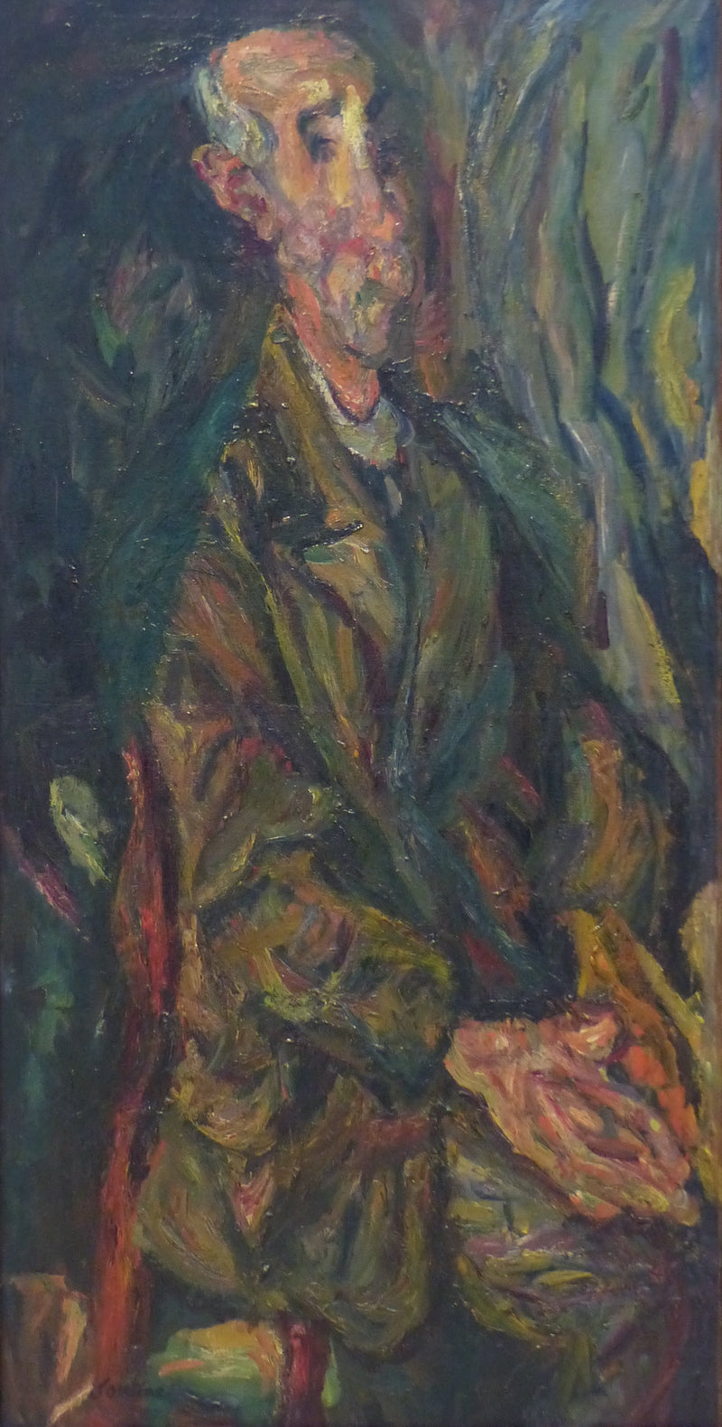 Den gamle mand med foldede hænder - Chaim Soutine