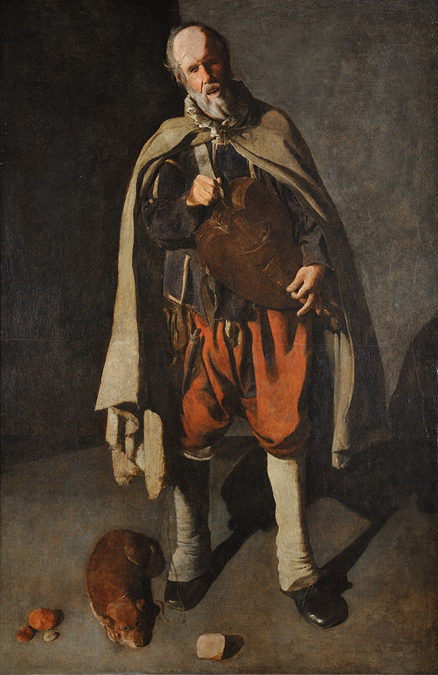 Den Gamle med Hunden - Georges de La Tour