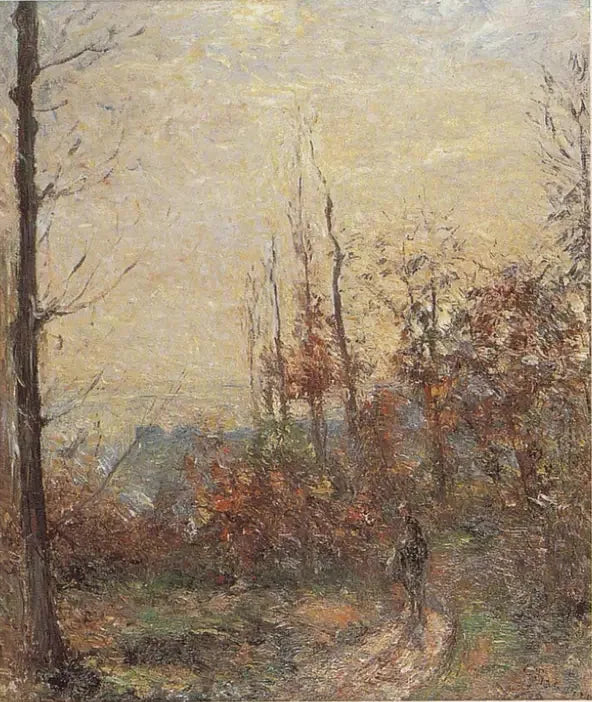 Den gamle vej om efteråret, Pontoise - Camille Pissarro