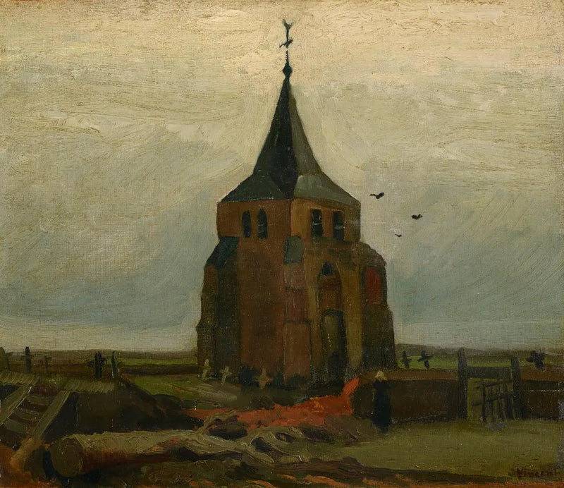Den Gamle Kirketårn - Vincent van Gogh