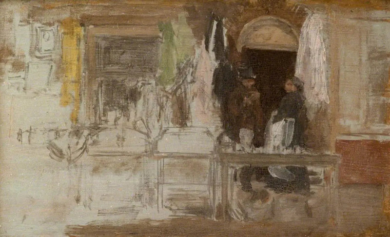 Den gamle tøjbutik, Houndsditch - James Abbott McNeill Whistler