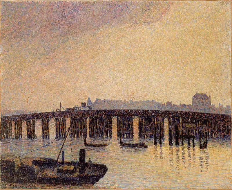 Den Gamle Bro i Chelsea, London - Camille Pissarro
