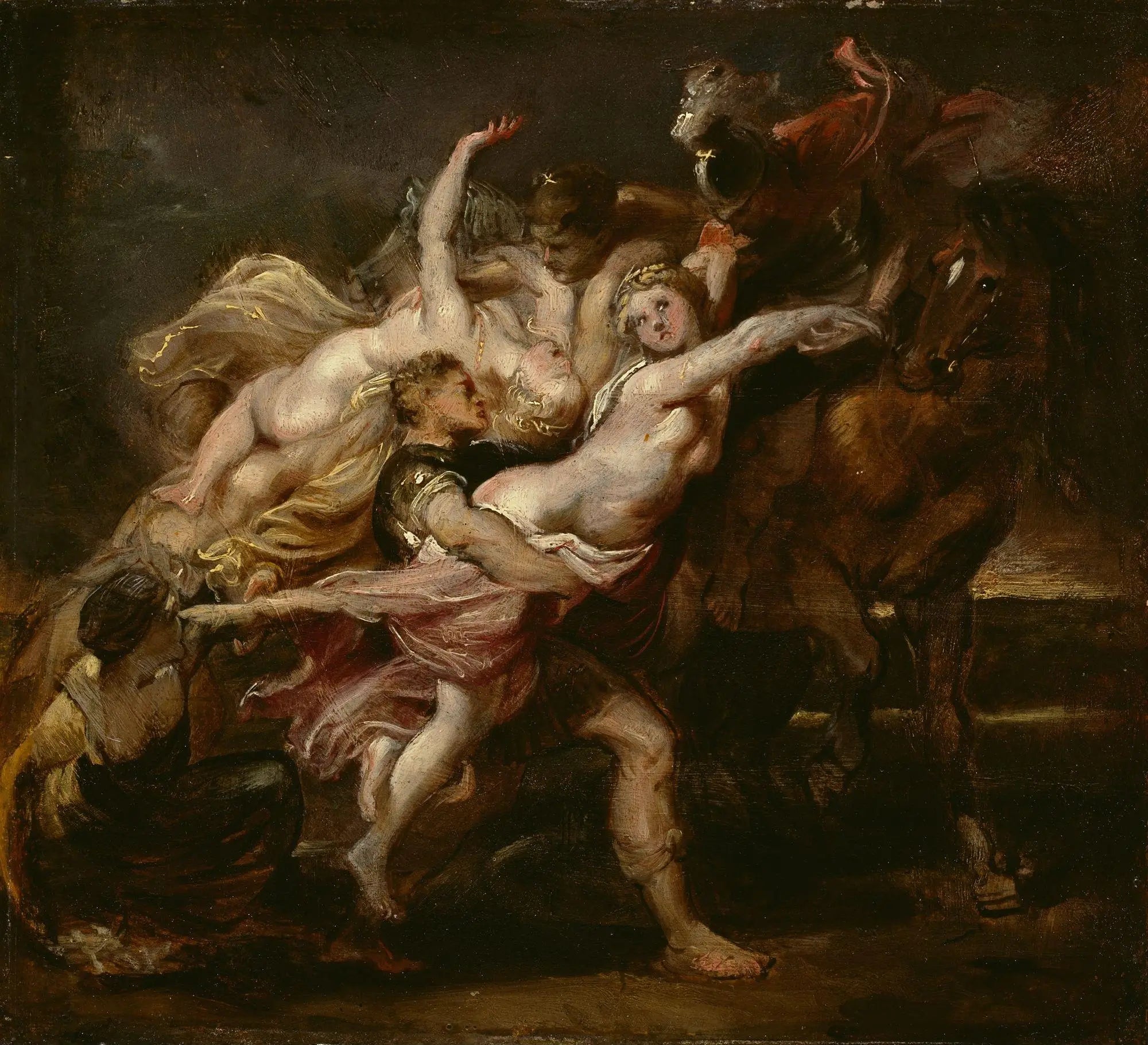 Le viol des filles de Levkippos - Peter Paul Rubens image 1 reproduction artisanale de tableau