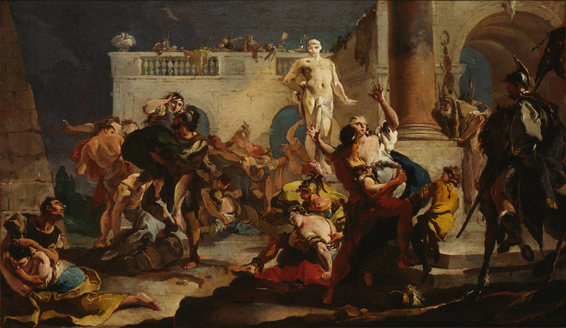 Sabinernes voldtægt - Giovanni Battista Tiepolo