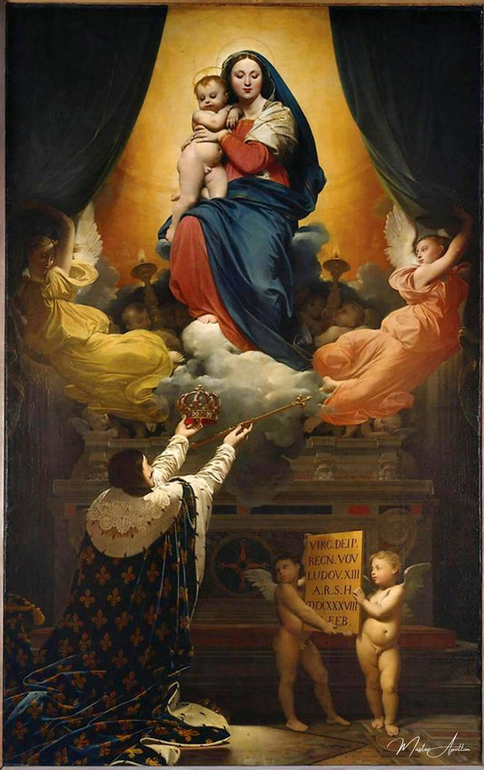 Le vœu de Louis XIII - Jean-Auguste-Dominique Ingres - Reproductions de tableaux et peintures haut de gamme