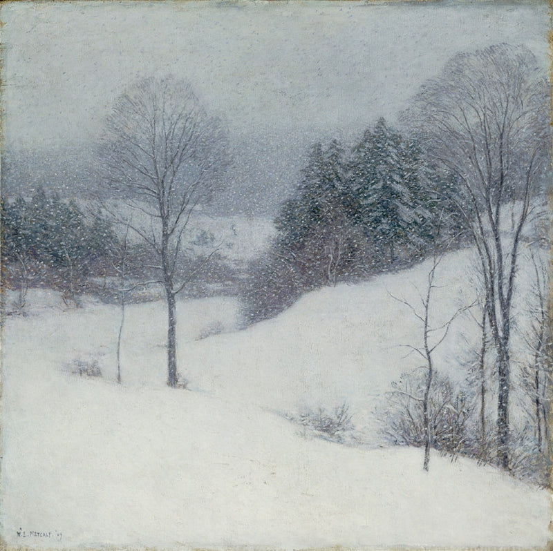 Den hvide slør - Willard Metcalf