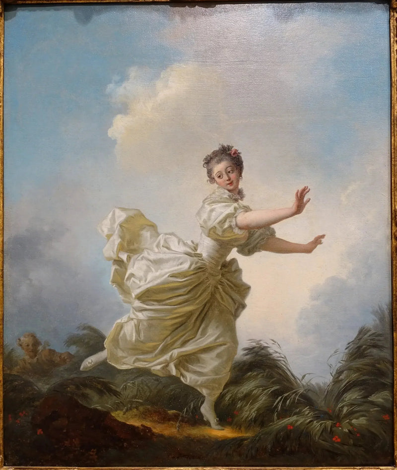 Den forudorganiserede flyvning - Jean-Honoré Fragonard