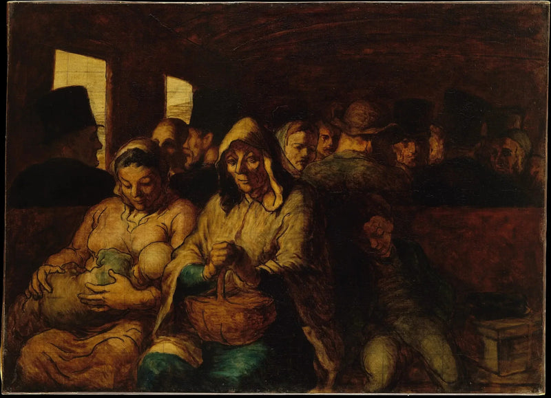 Tredje klasses vogn - Honoré Daumier