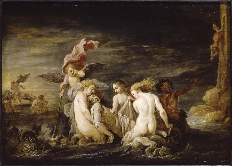 Léandre noyé retrouvé par les Néréides - David Teniers le Jeune