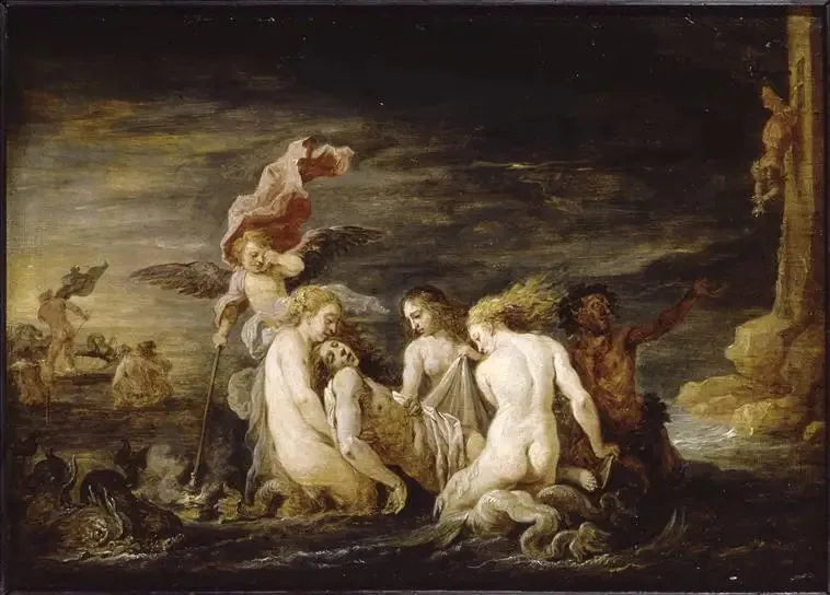 Léandre noyé retrouvé par les Néréides - David Teniers le Jeune