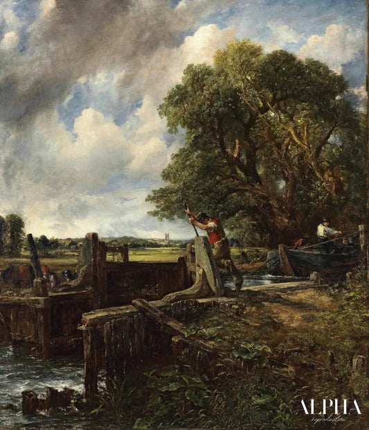 L'Écluse - John Constable - Reproductions de tableaux et peintures haut de gamme