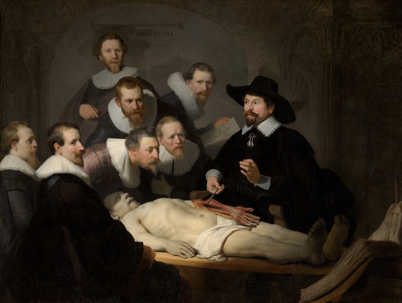 Læren om anatomi af doktor Tulp - Rembrandt