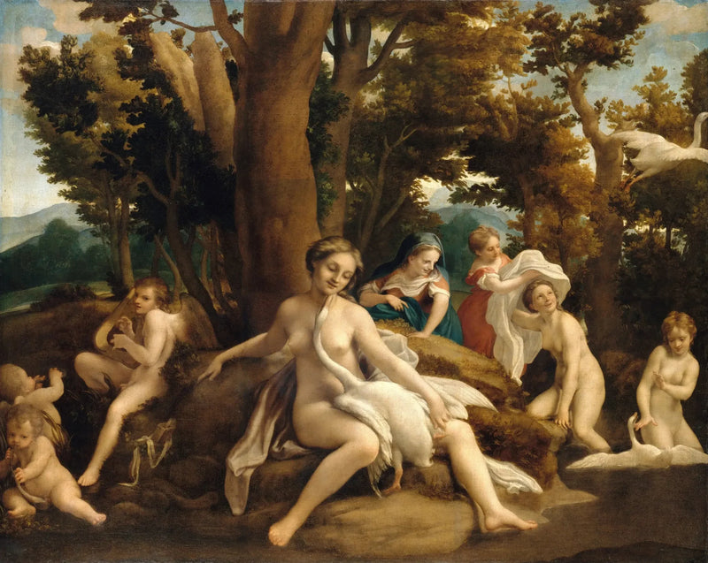 Leda og Svanen - Antonio da Correggio