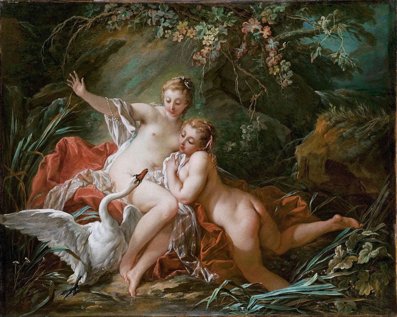 Léda og svanen - François Boucher