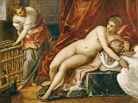 Leda og Svanen - Jacopo Tintoretto