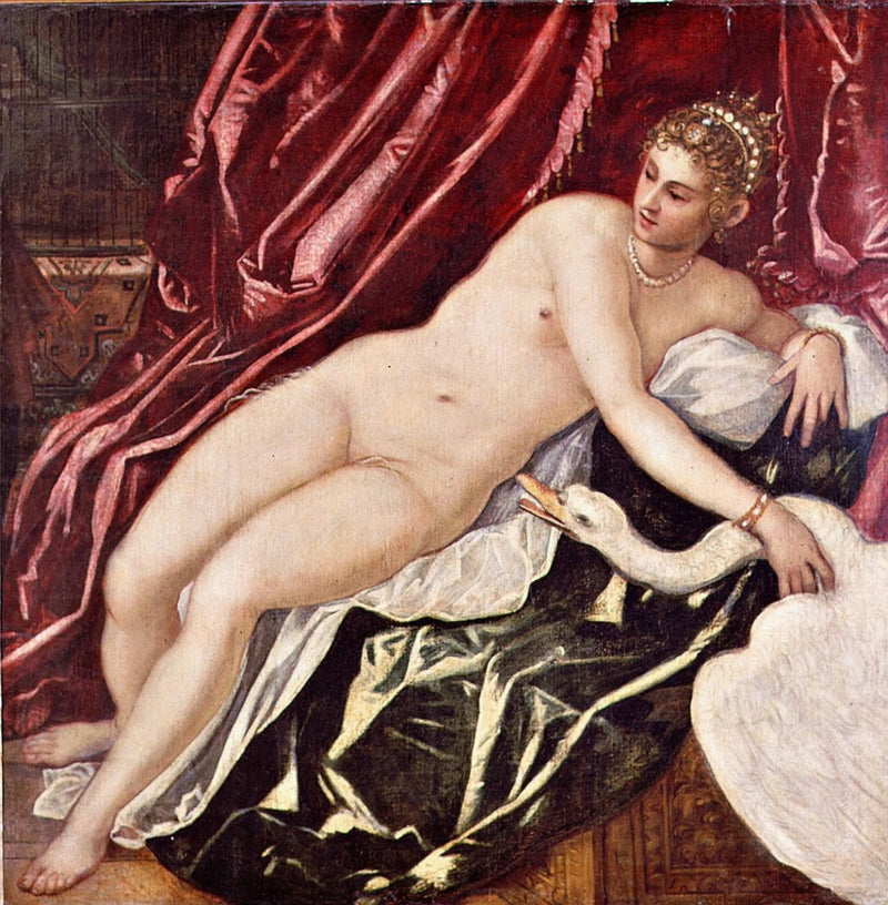 Leda og svanen - Jacopo Tintoretto