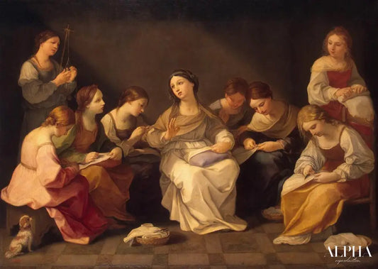 Education of the Virgin - Guido Reni - Reproductions de tableaux et peintures haut de gamme