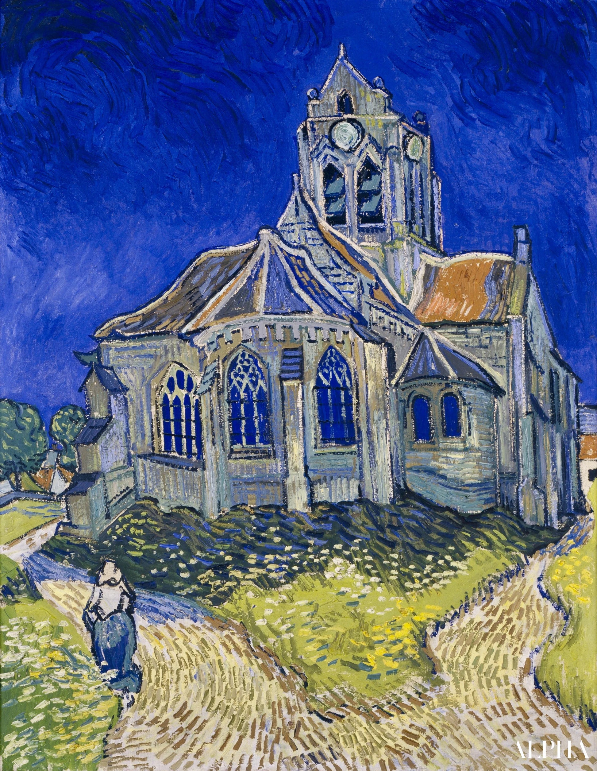 L'Église d'Auvers-sur-Oise - Van Gogh - Reproductions de tableaux et peintures haut de gamme
