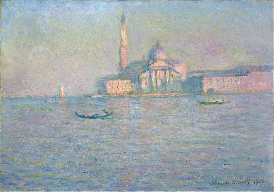 Kirken San Giorgio Maggiore i Venedig - Claude Monet