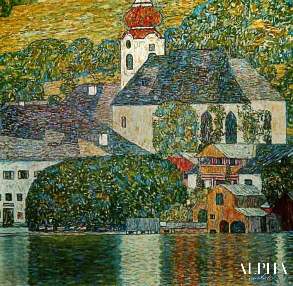 L'église de St Wolfgang - Gustav Klimt - Reproductions de tableaux et peintures haut de gamme