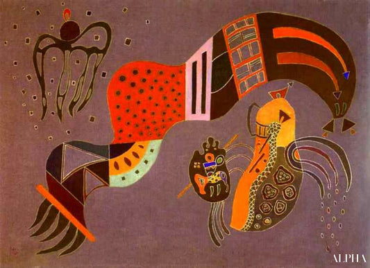 L'Élan tempéré - Vassily Kandinsky - Reproduktioner af malerier og højkvalitets malerier