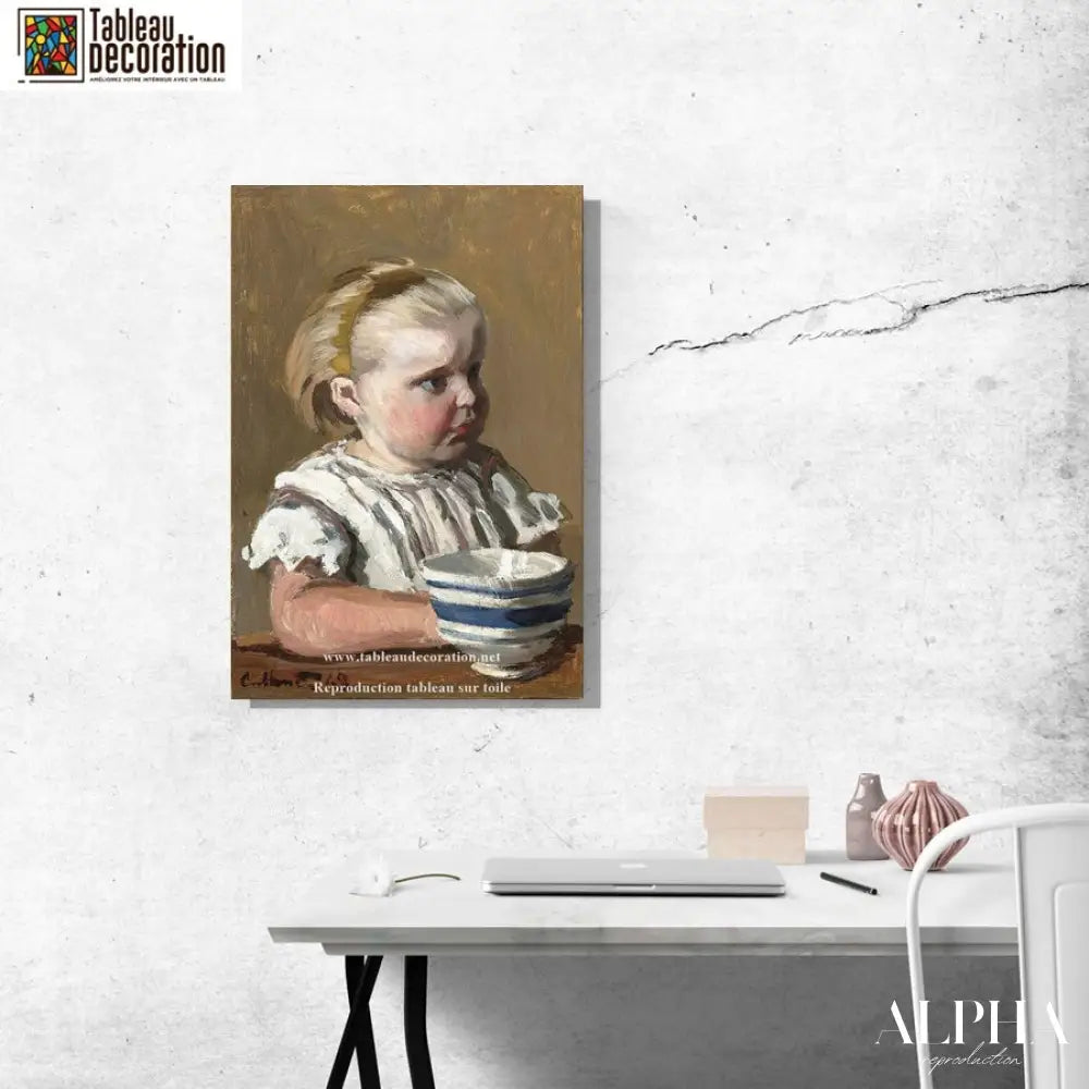 L'Enfant a la tasse - Tableau Monet - Reproductions de tableaux et peintures haut de gamme