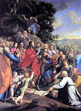 Jesuindgangen i Jerusalem - Philippe de Champaigne