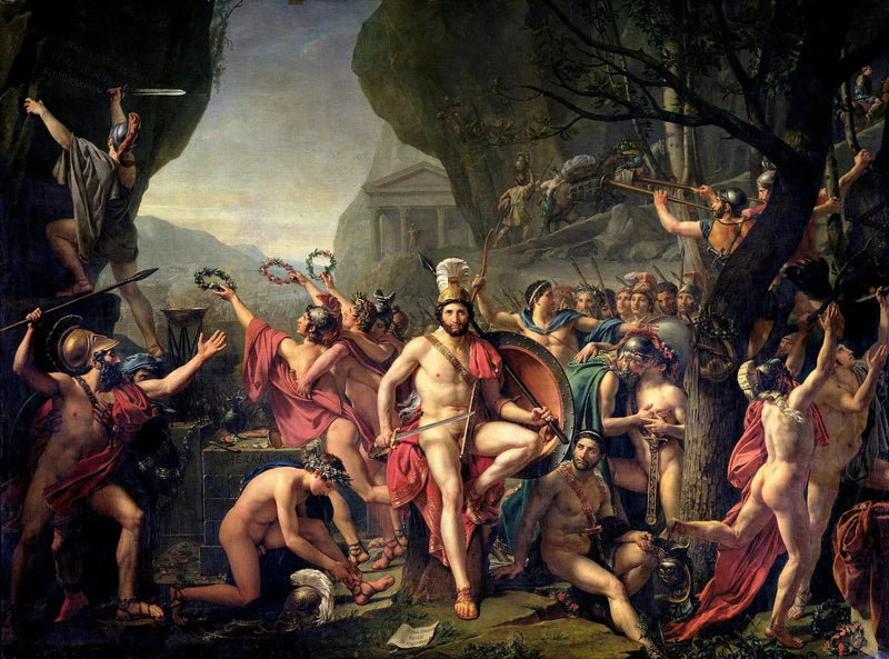 Leonidas ved Thermopylerne - Jacques-Louis David