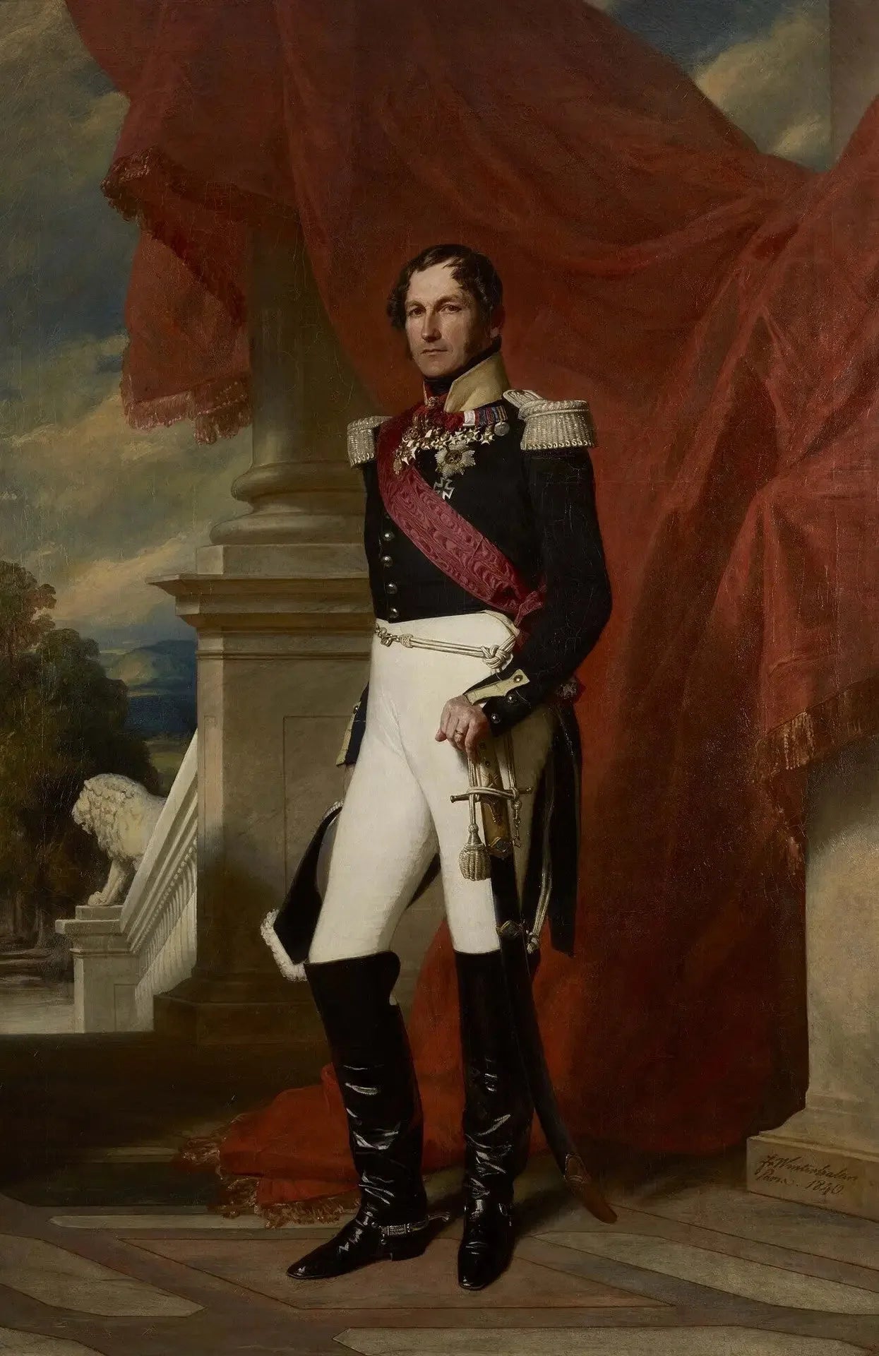 Léopold Ier, roi des Belges - Franz Xaver Winterhalter image 1 copie de tableau peinte à la main