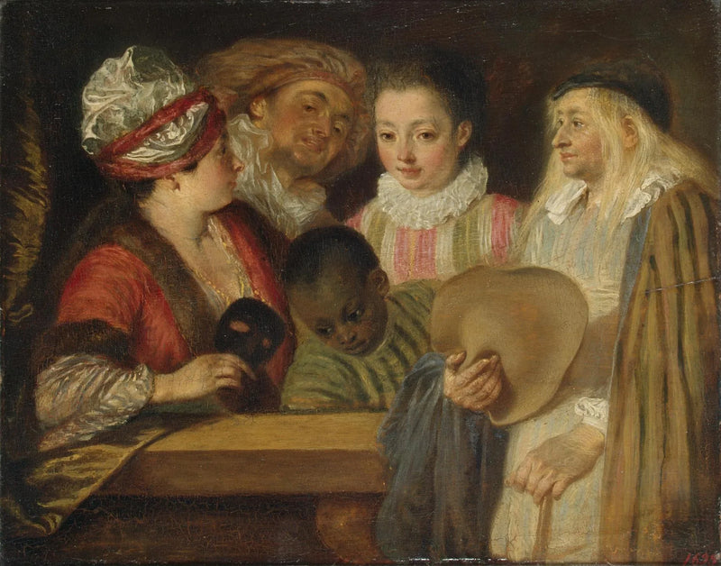Aktørerne i Comédie-Française - Antoine Watteau