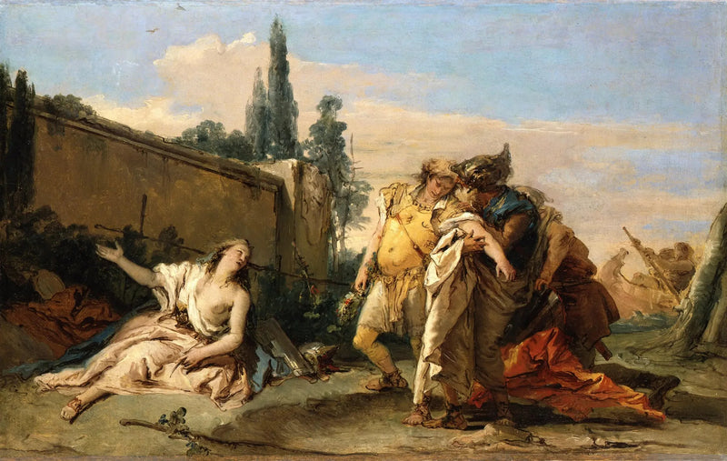 Farvelene for Rinaldo til Armida - Giovanni Battista Tiepolo