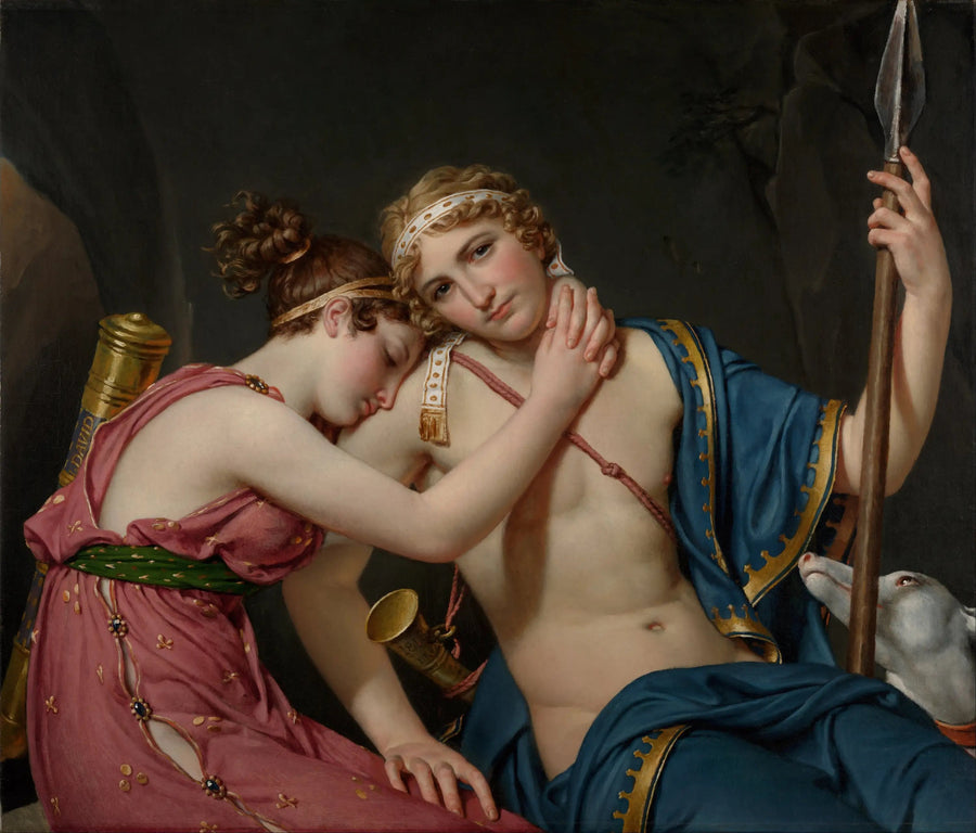 Telemakos og Eucharis' Afsked - Jacques-Louis David