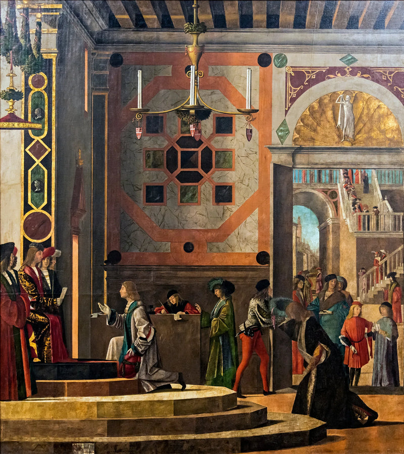 Afskeden for Ambassadørerne - Vittore Carpaccio