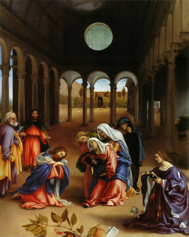 Christens afsked med sin mor - Lorenzo Lotto