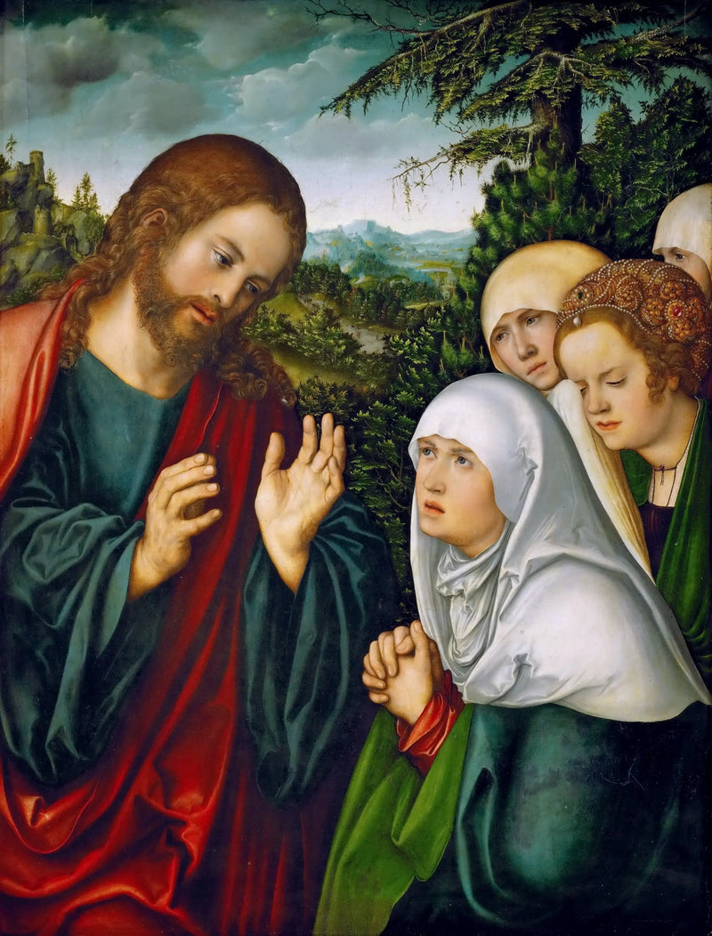 Jesu Afsked med sin mor - Lucas Cranach den Ældre