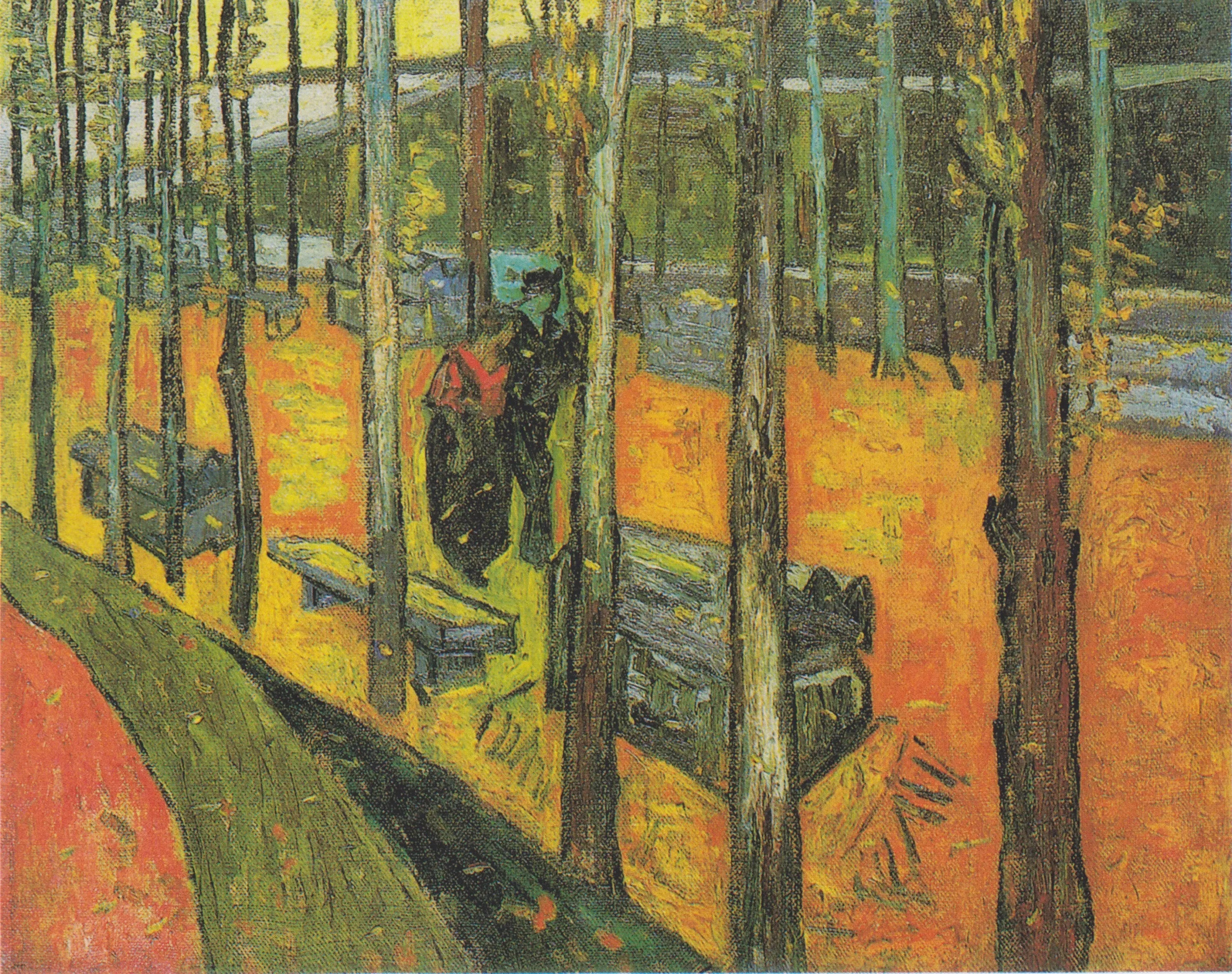 Les Alyscamps - Vincent van Gogh image 1 copie de tableau peinte à la main